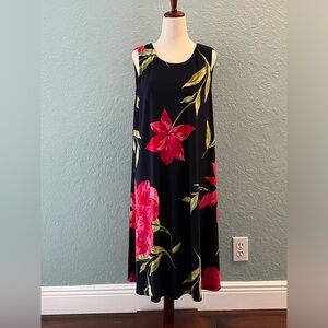 Anne Kline Floral Sleeveless A-Line Dress (NWT)